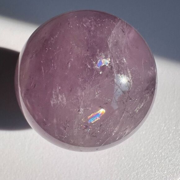 Amethyst Crystal Marble‎ Sphere Meditation Stone (#5) - Picture 6 of 10